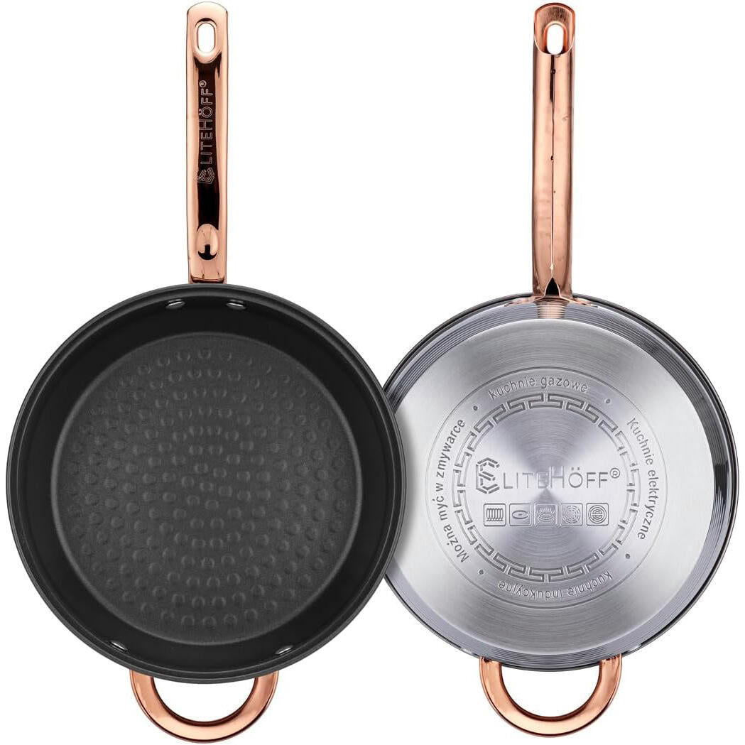 Batería de cocina de acero inoxidable | 12 piezas