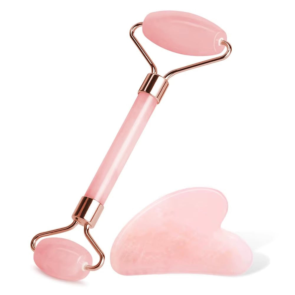 Rodillo de jade + Gua Sha | Drena, desinflama y tonifica