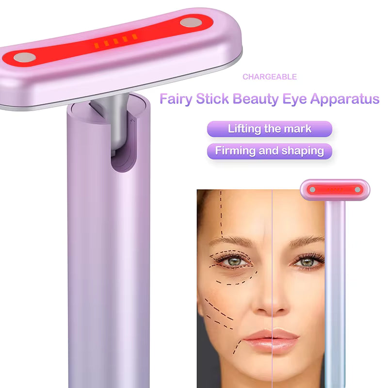 Masajeador facial LED – Calor, vibración y efecto lifting