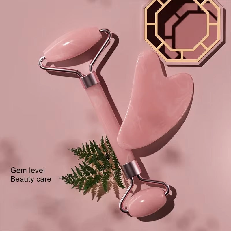 Rodillo de jade + Gua Sha | Drena, desinflama y tonifica