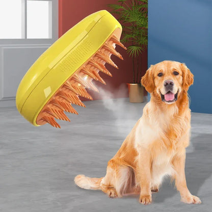 Cepillo Mascotas con Depósito de Agua y Limpieza Fácil
