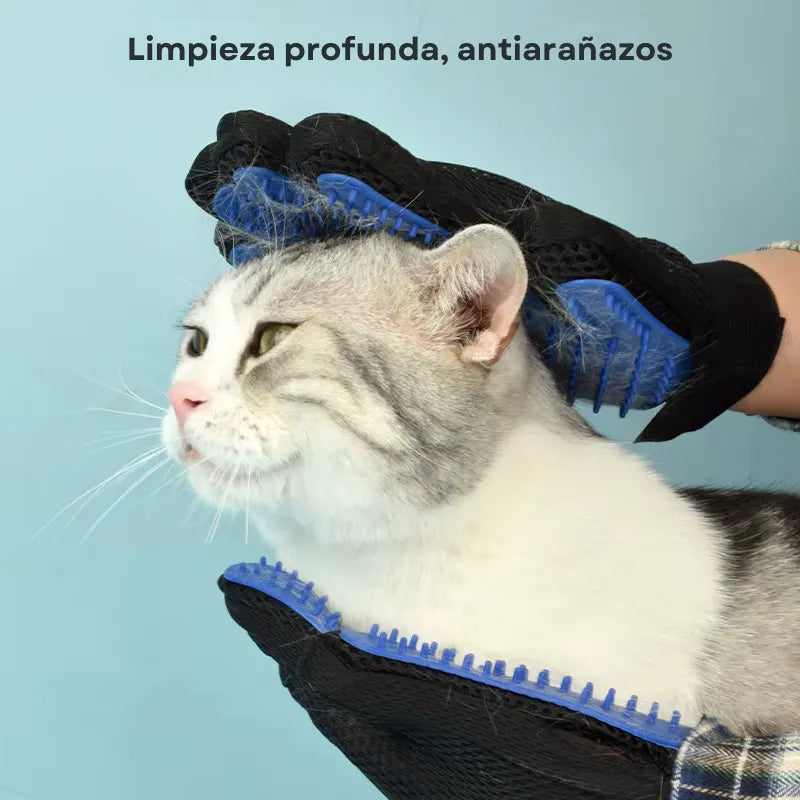 Guante quitapelos fácil mascotas