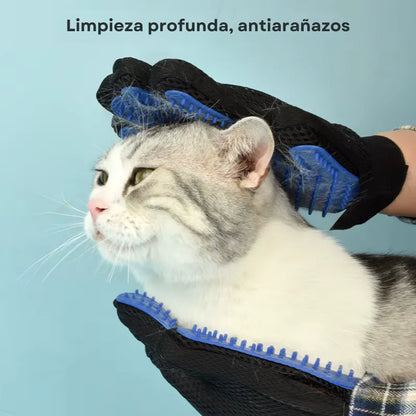 Guante quitapelos fácil mascotas