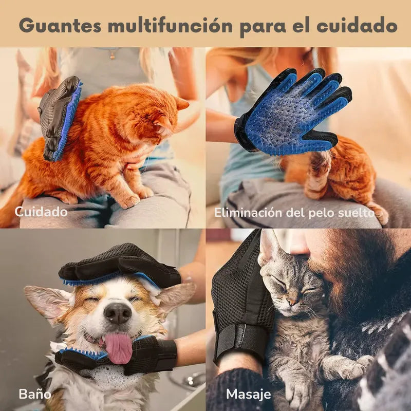 Guante quitapelos fácil mascotas