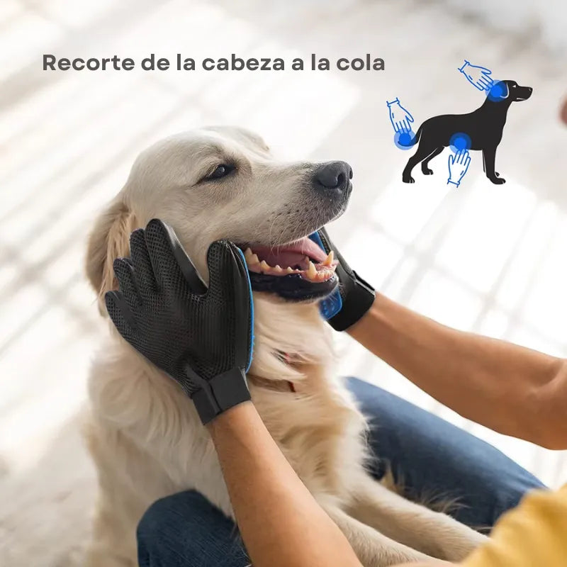 Guante quitapelos fácil mascotas