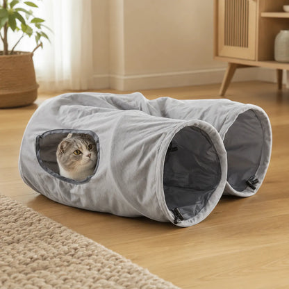 Un refugio plegable para que tu gato juegue y descanse