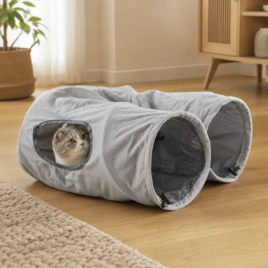 Un refugio plegable para que tu gato juegue y descanse