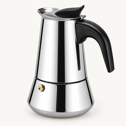 Cafetera Italiana De Acero Inoxidable  9 Tazas Inducción