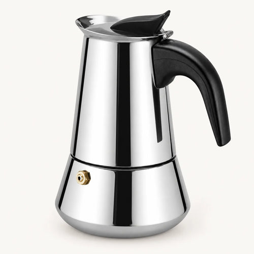 Cafetera Italiana De Acero Inoxidable  9 Tazas Inducción