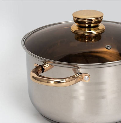 Batería de cocina de acero inoxidable | 12 piezas