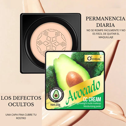 Base CC hidratante con extracto de aguacate