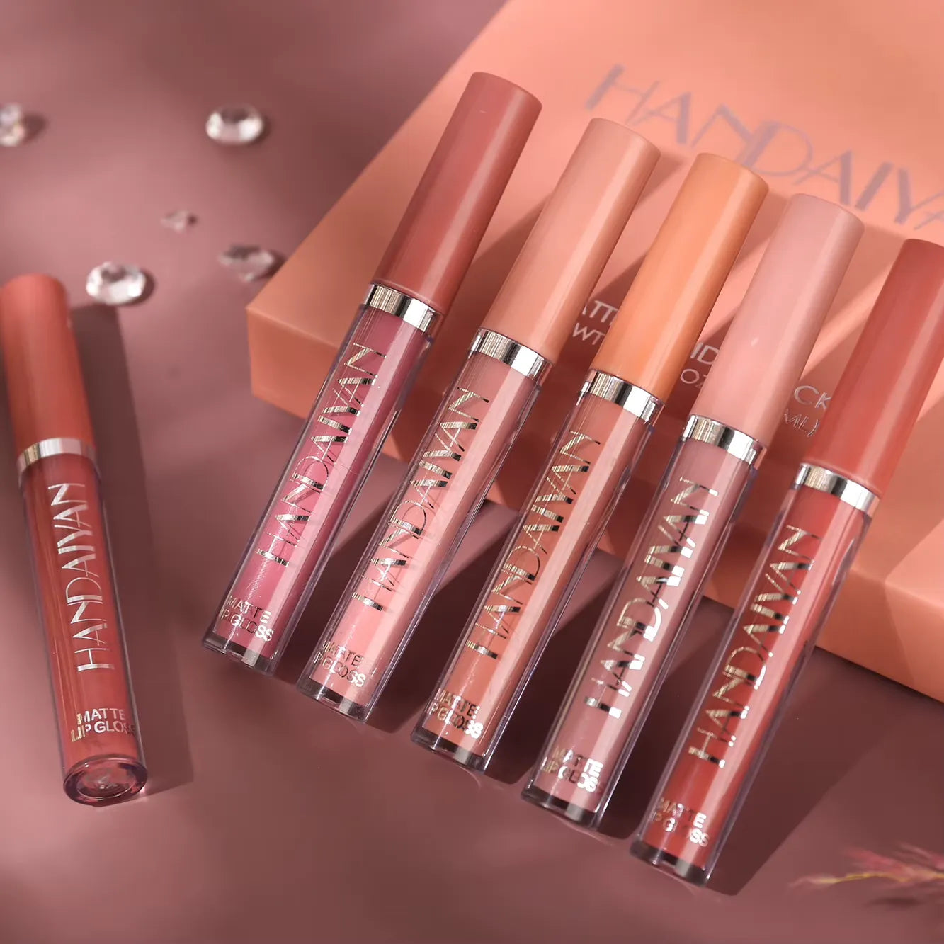Set de labiales líquidos mate (6 tonos) – Alta pigmentación