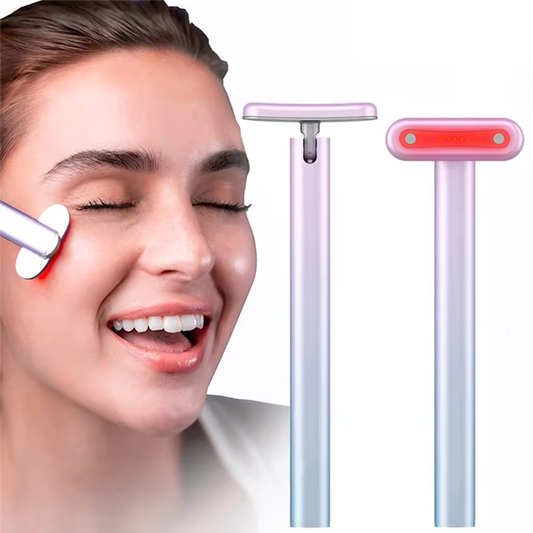 Masajeador facial LED – Calor, vibración y efecto lifting