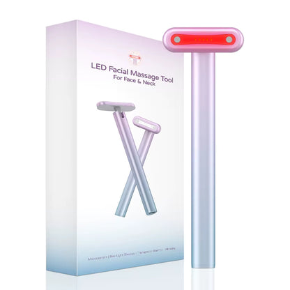 Masajeador facial LED – Calor, vibración y efecto lifting