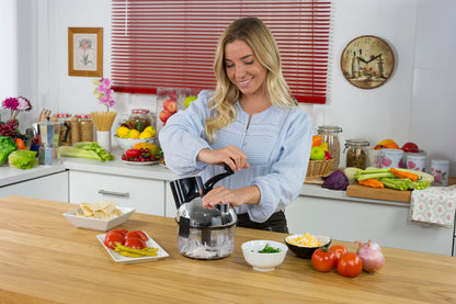Cortador de alimentos con cuchillas intercambiables