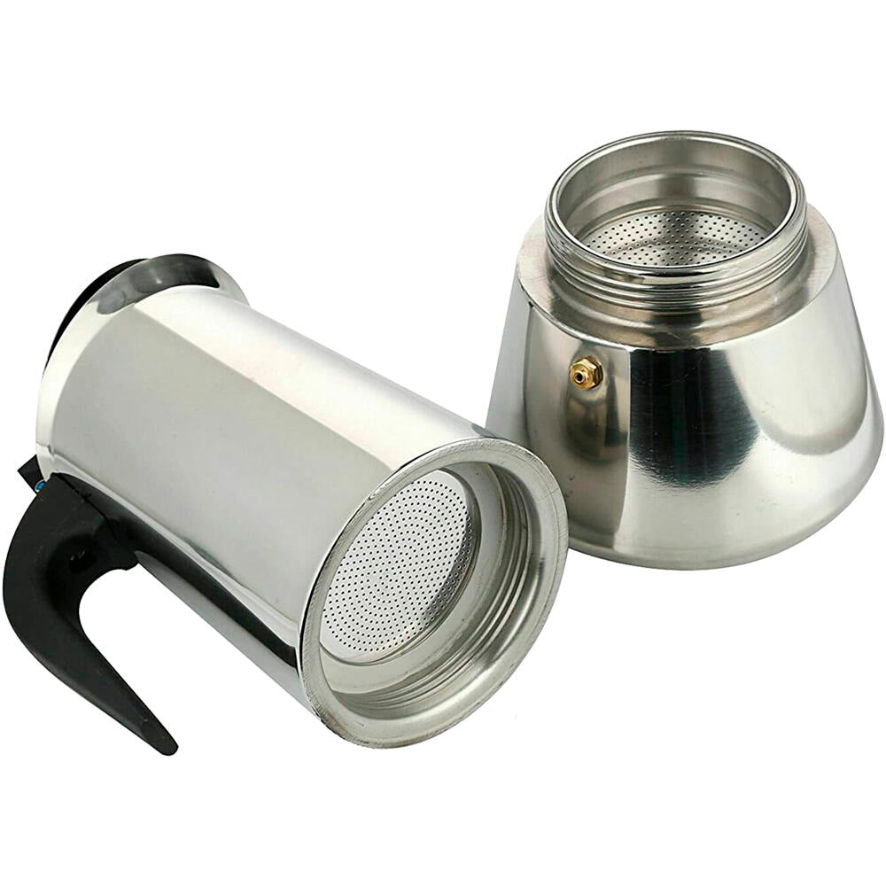 Cafetera Italiana De Acero Inoxidable  9 Tazas Inducción