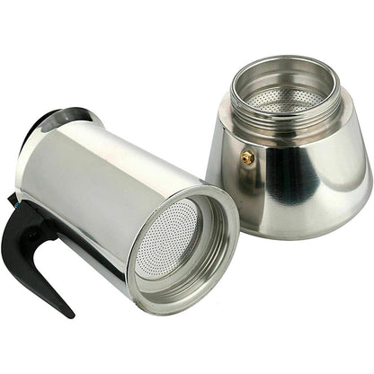 Cafetera Italiana De Acero Inoxidable  9 Tazas Inducción